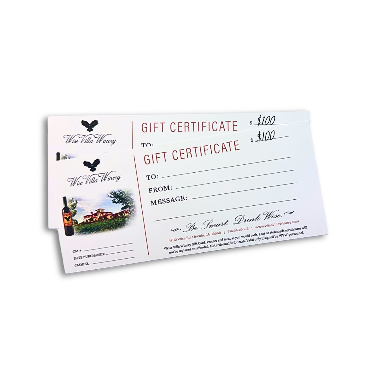 Product Image for $100 Gift Certificate 